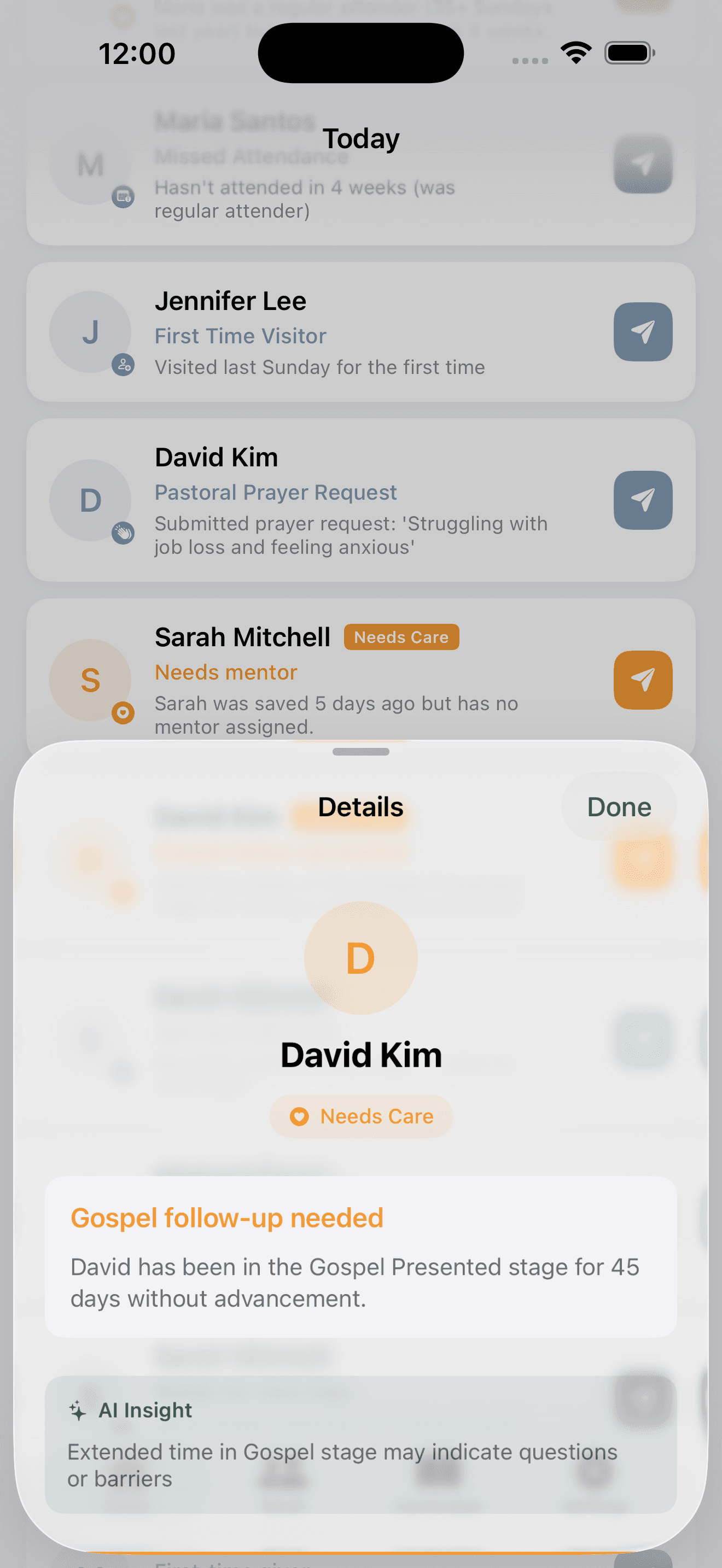 Operating.Church — AI-powered pastoral dashboard